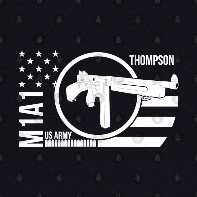 Thompson M1A1 submachine gun by FAawRay